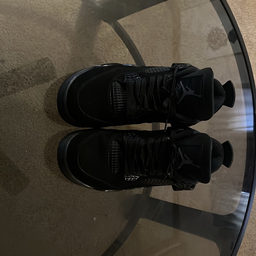 Jordan 4,s black cats black